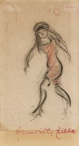 Girl in Swimsuit by Heinrich Zille